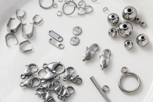 Stainless steel jewelry accessories including clasps and components for OEM and bulk orders
