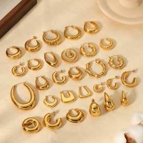 Stainless steel earrings designed for wholesale supply and OEM jewelry collections