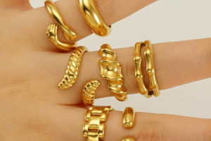 Stainless steel rings available for wholesale orders and brand customization