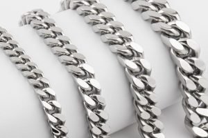 Four-side-ground Cuban chains with flat surfaces and squared profiles