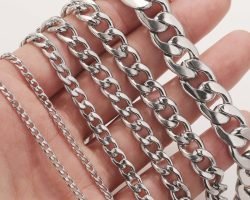 Flat and open NK Cuban chains in multiple widths